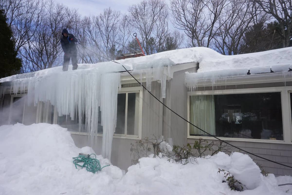 Steam Ice Dam
Removal
